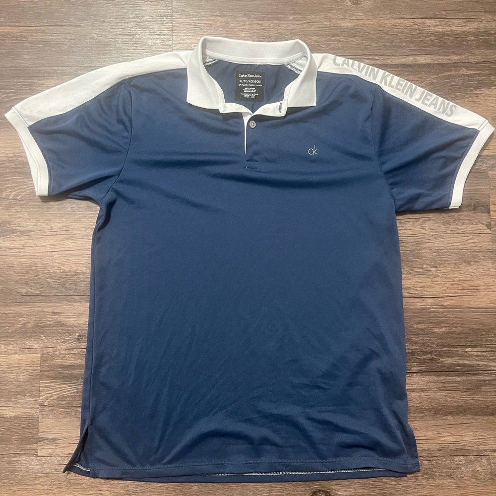 Calvin Klein kids Blue Polo Shirt